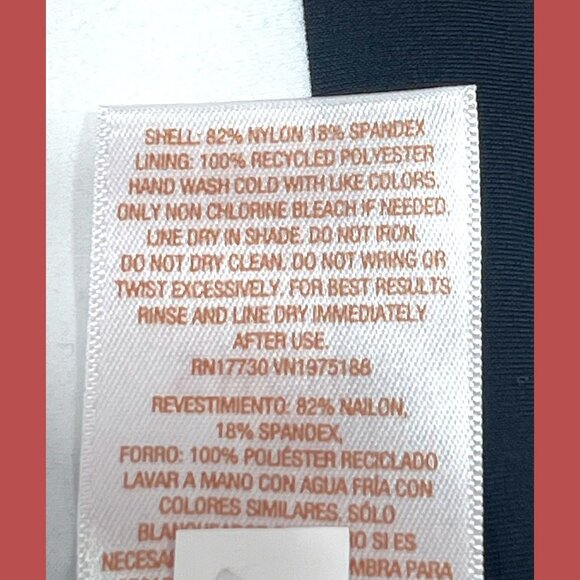 Shade & Shore-Women's Striped Medium Coverage Bikini Bottom-White/Black-L(12-14) - Picture 10 of 14